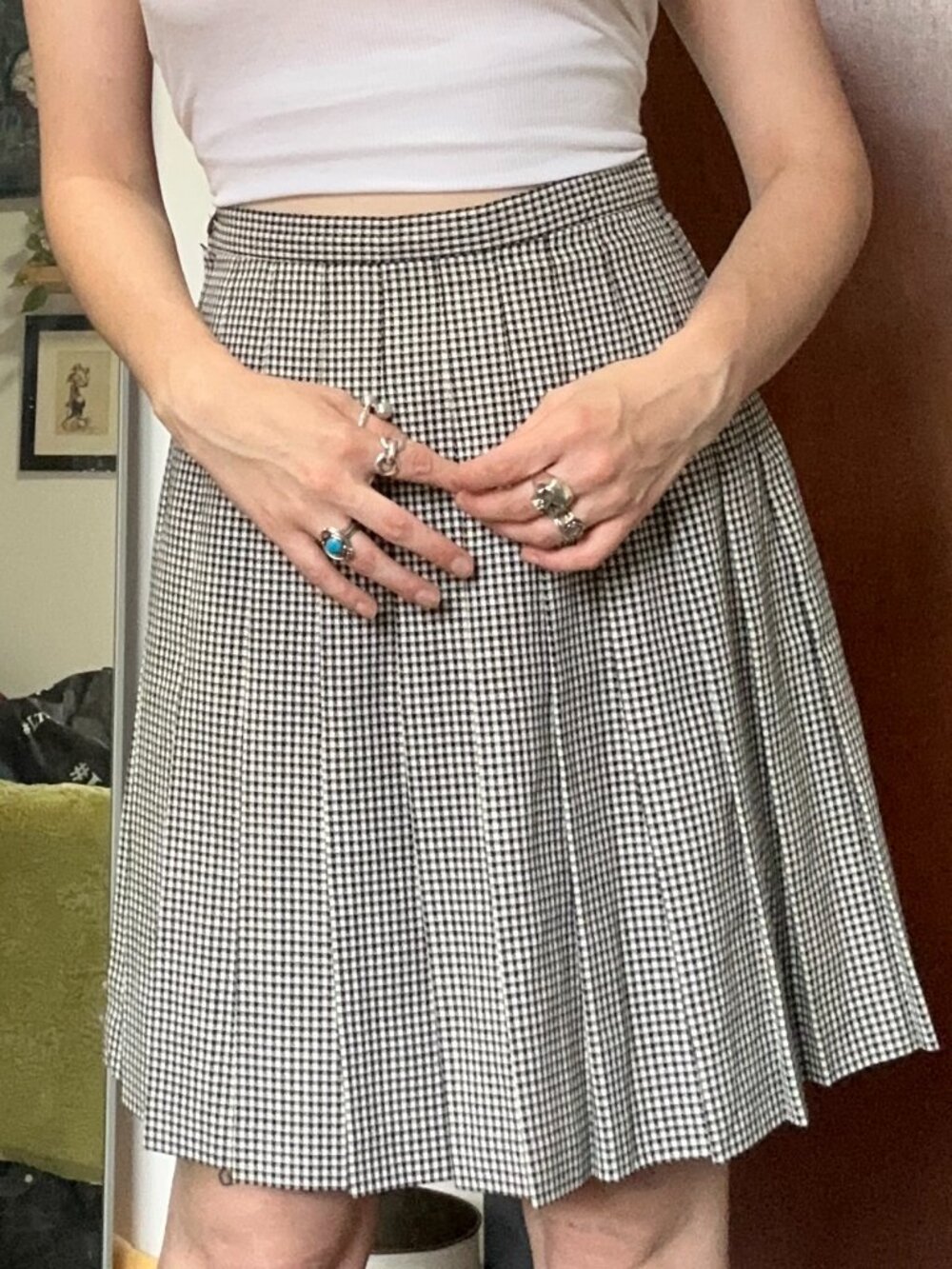 High Waisted Perfect Pleated skirt Norton McNaughton